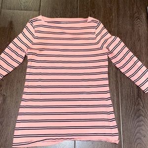 Light pink stripe stretchy top